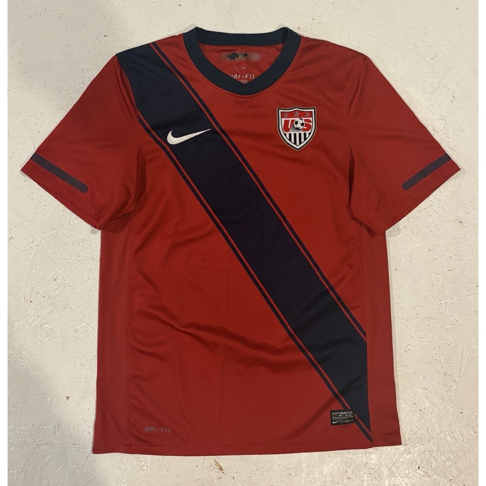 Nike USA Soccer Jersey Mens S Red USMNT 2010 National 369253-648 World Cup